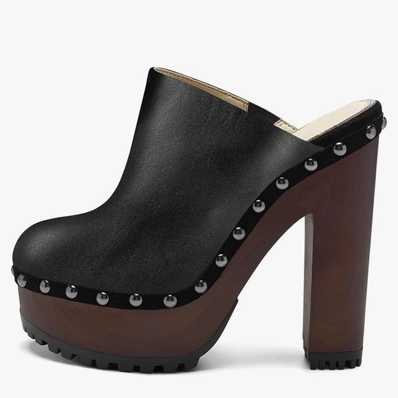 XYD Cork Platform Super High Heels Mules - Picture 7 of 7